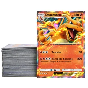 Lot cartes Pokémons avec dracaufeu EX