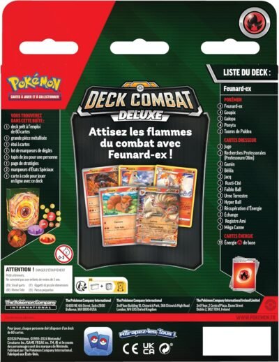 Deck De Combat Deluxe - Feunard EX - Pokémon verso