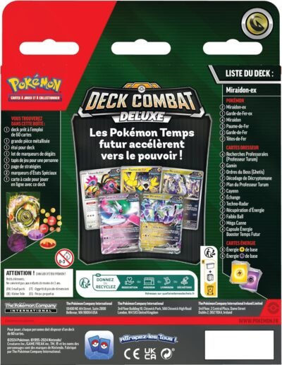 Deck de Combat Deluxe - Miraidon Ex - Pokémon verso