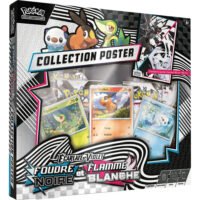 Coffret 4 Boosters - EV10.5 Ecarlate et Violet - Foudre Noire & Flamme Blanche - Collection Poster