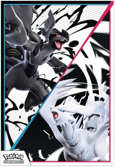 Coffret 4 Boosters - EV10.5 Ecarlate et Violet - Foudre Noire & Flamme Blanche - Collection Poster contenu 4