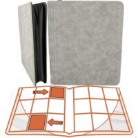 Phoenix Shield - Album TOPLOADERS Deluxe Zip - Gris Velour - 360 cartes