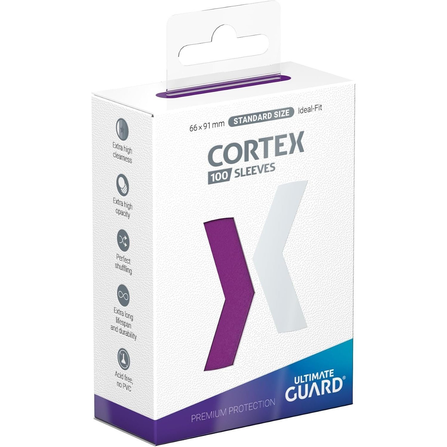 Ultimate Guard – 100 protège-cartes Standard Cortex Violet